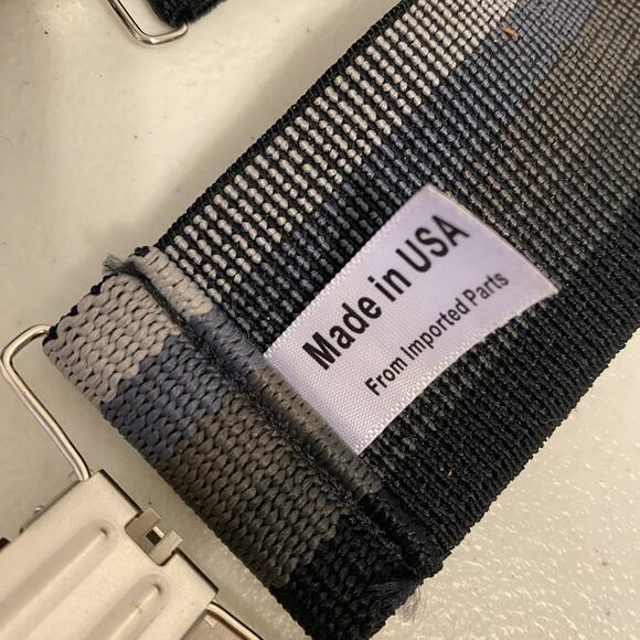 USA Made Men's Utility Classic Suspenders Black Pastel Flex 2" Elastic Clip On - Picture 2 of 5